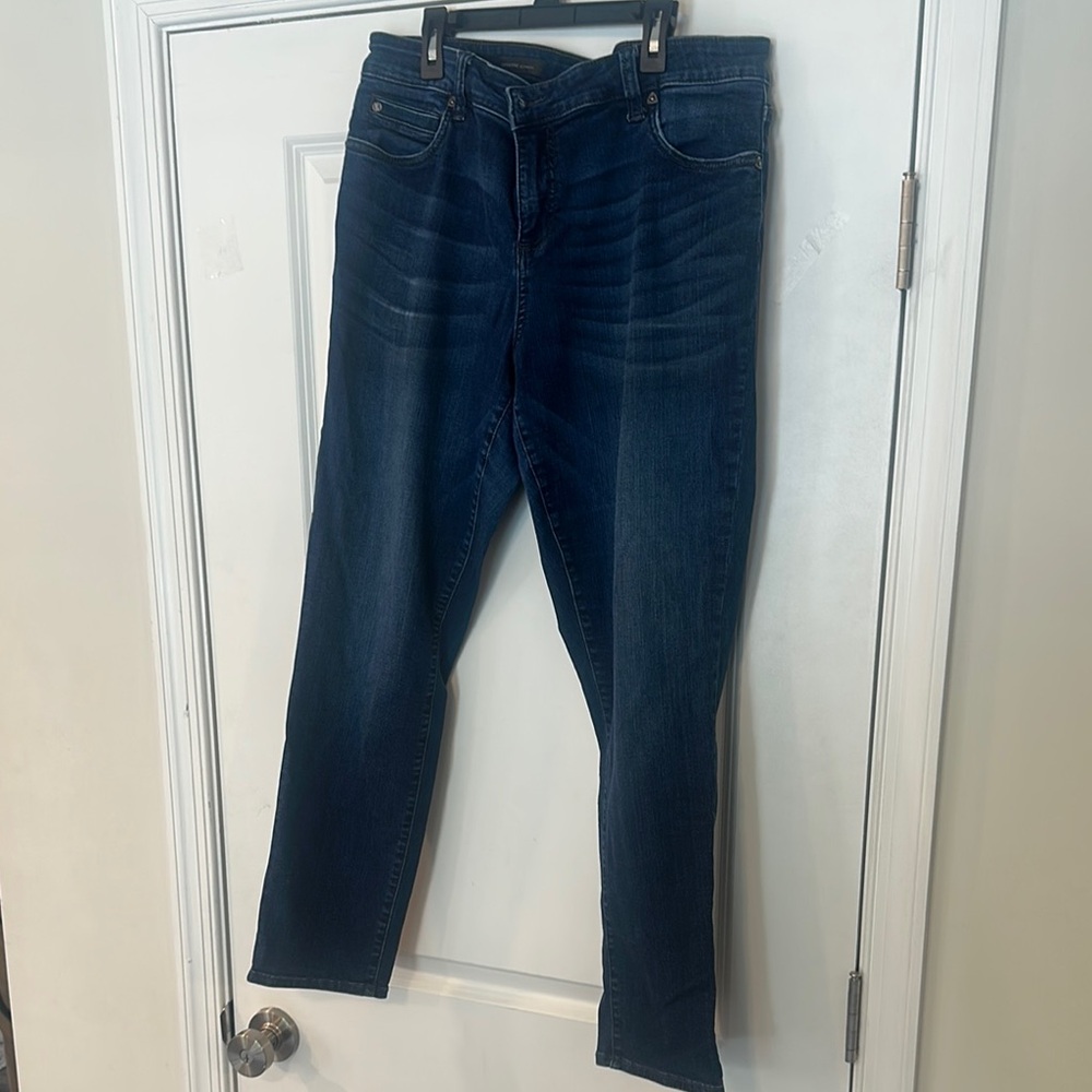 Kut from the Kloth Catherine Boyfriend Jeans with Deep Indigo Wash